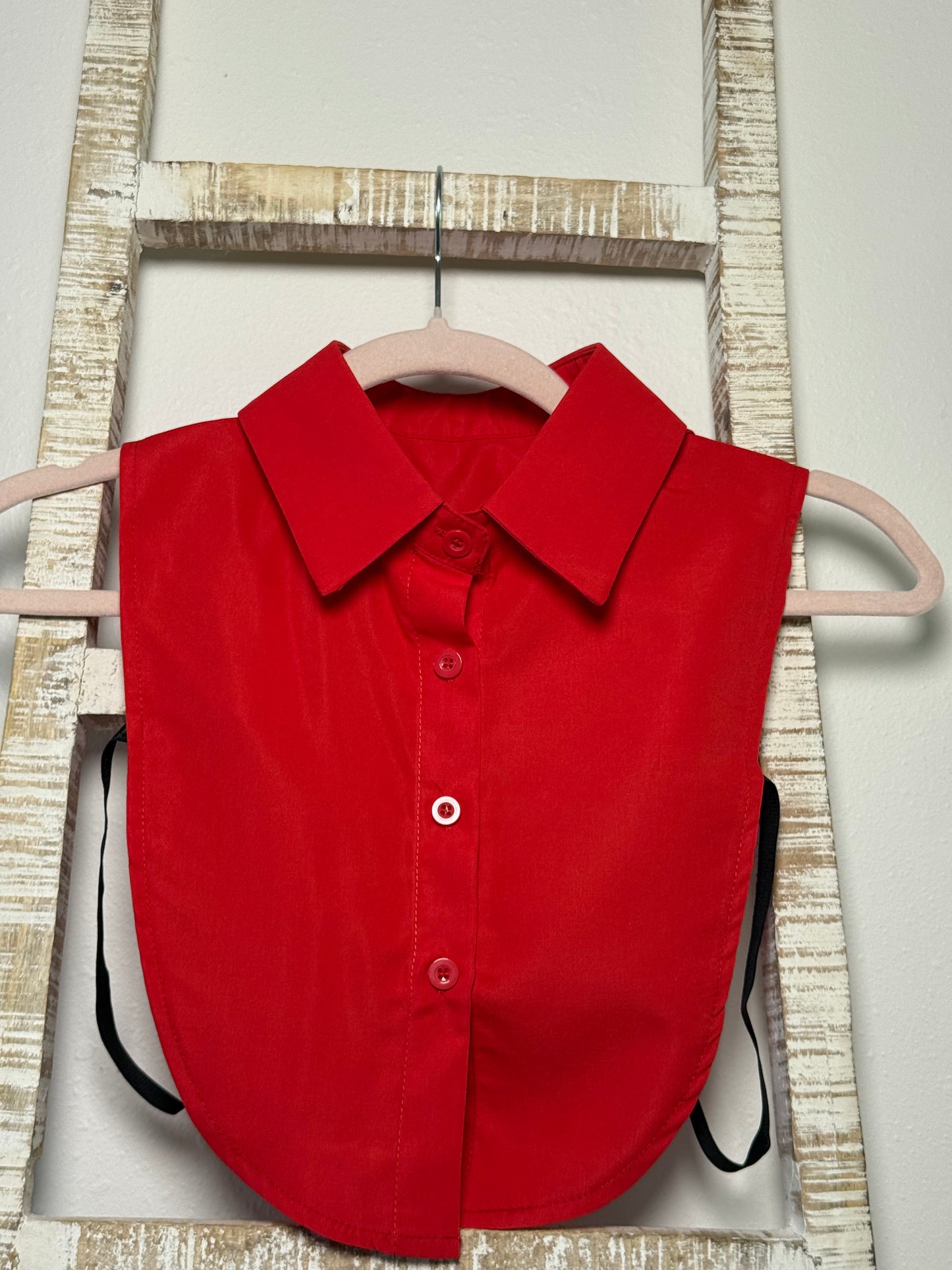 Red Corporate Faux Collar
