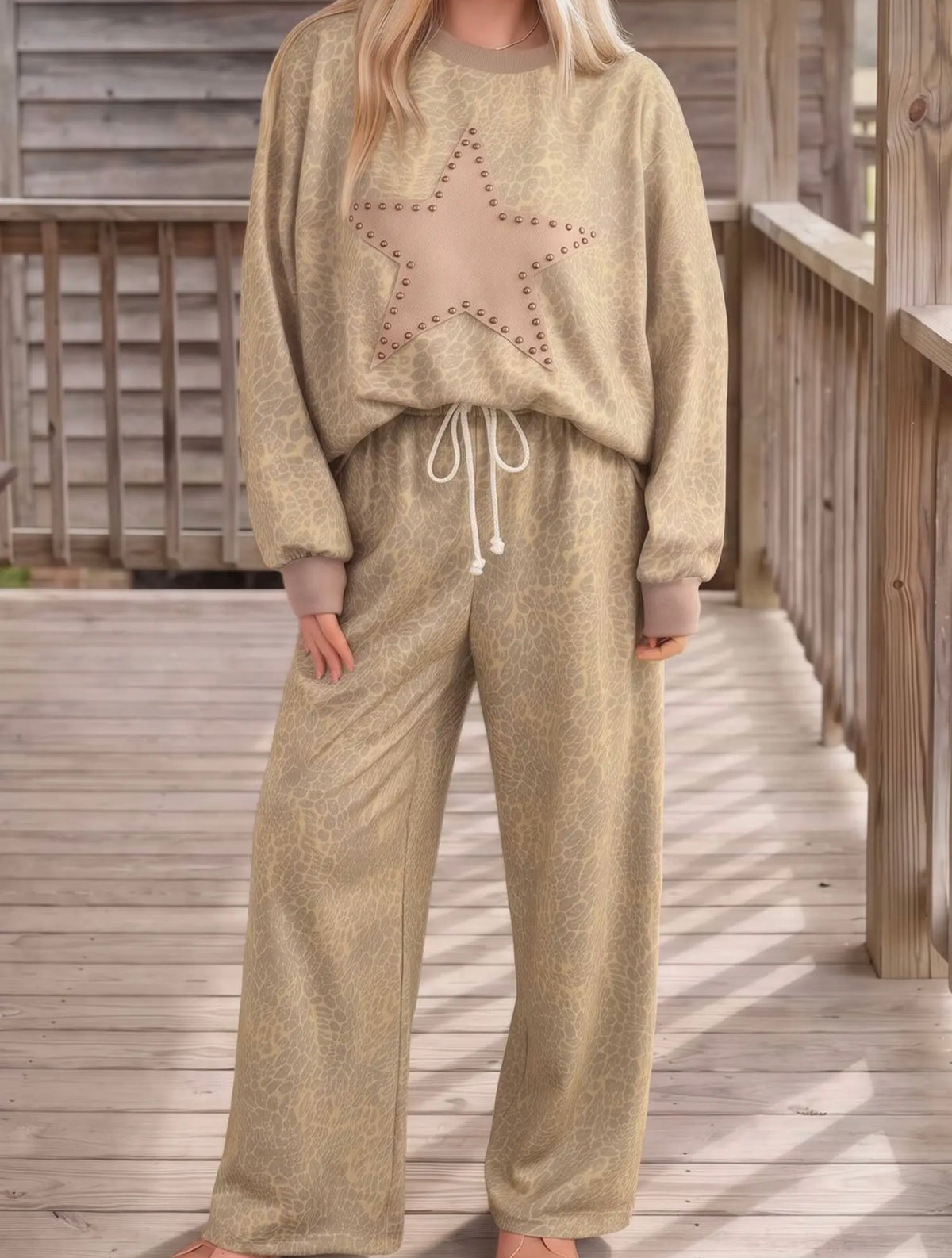 Leopard Print Star Patch Set