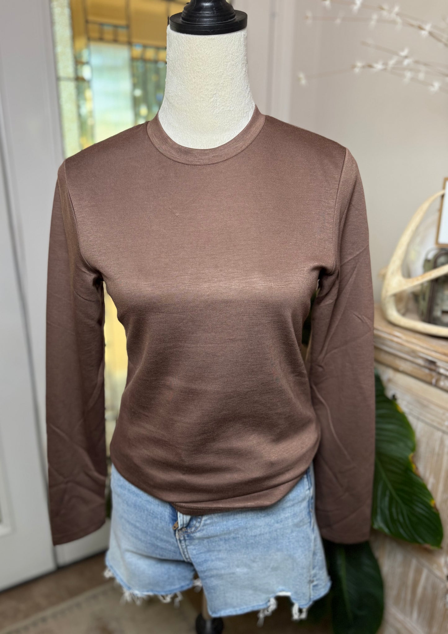 Cloud Basic L/S in Brown