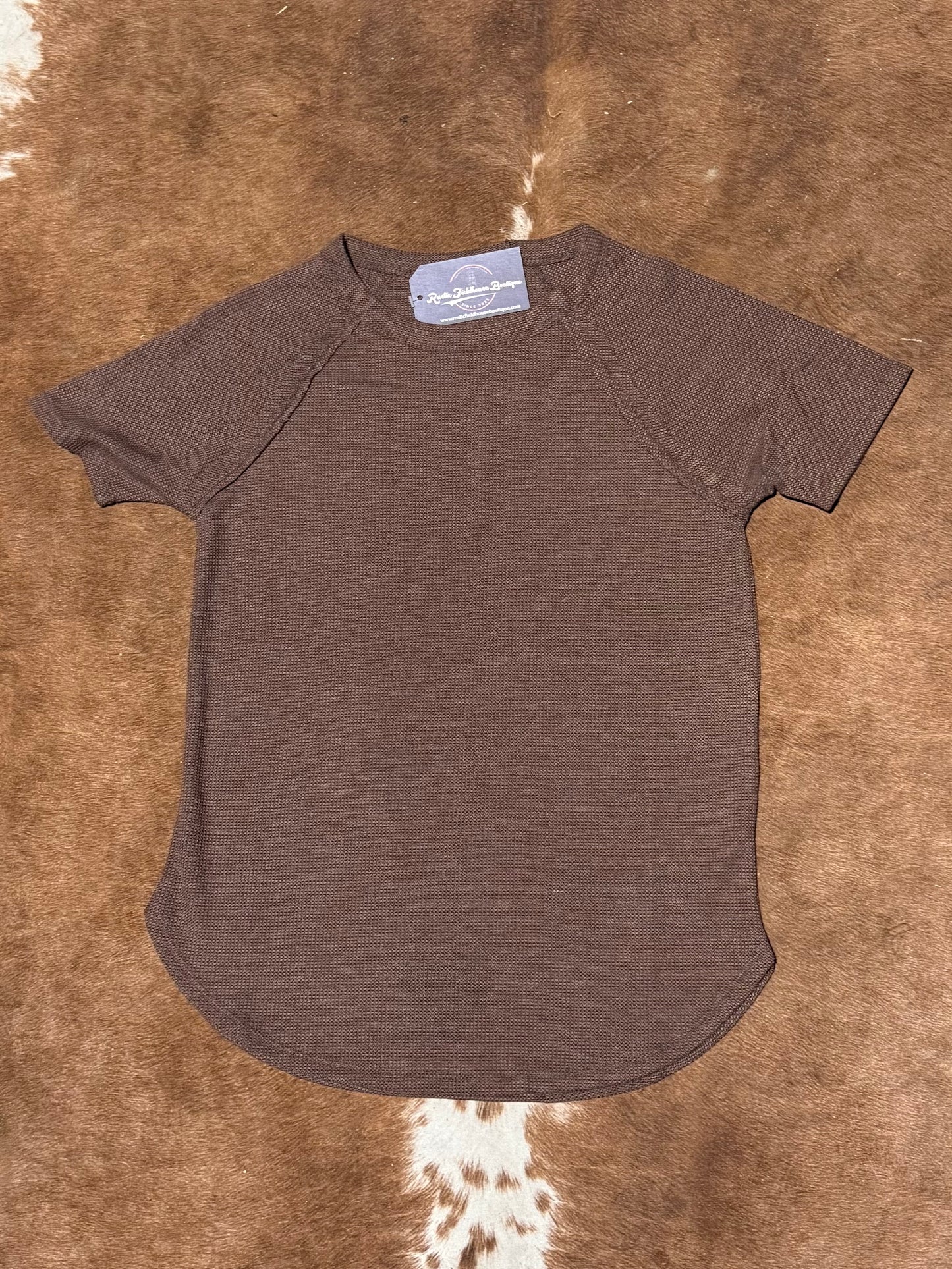 Baby Waffle Short Sleeve Top