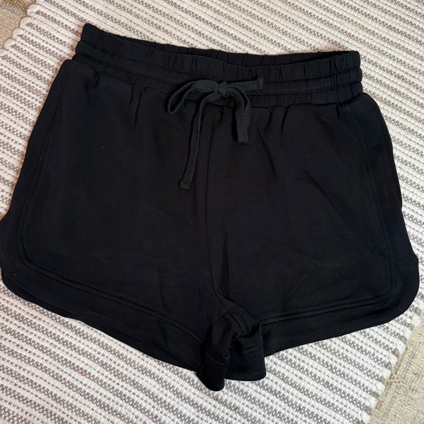 Black Scuba Shorts