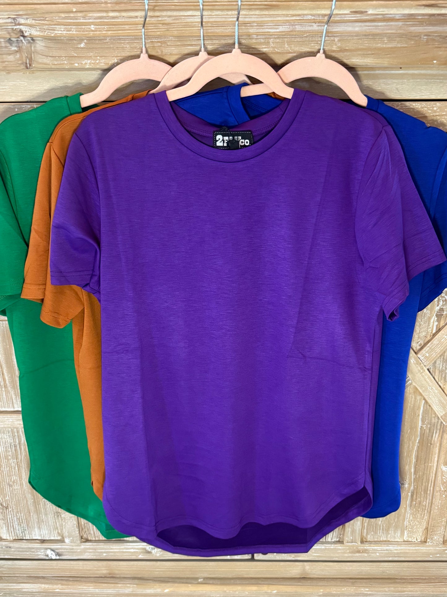 Cloud Basic Free Tee in Purple