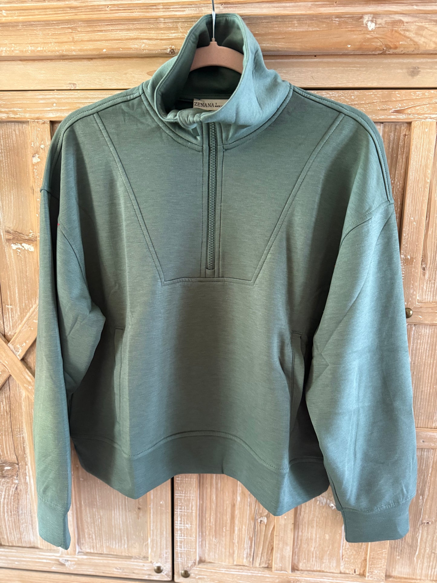 Scuba 1/2 Zip Pullover - Forest Green