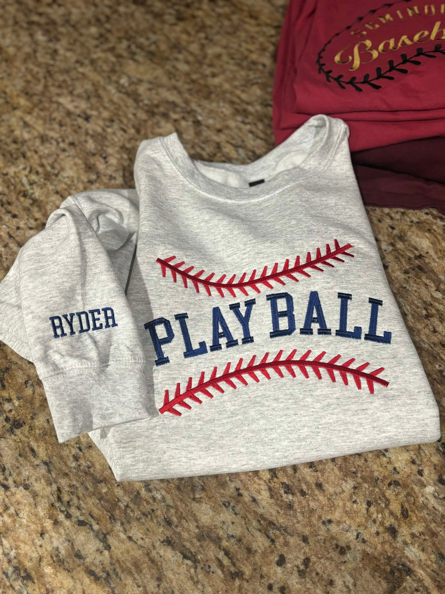 Baseball Embroidered Crew