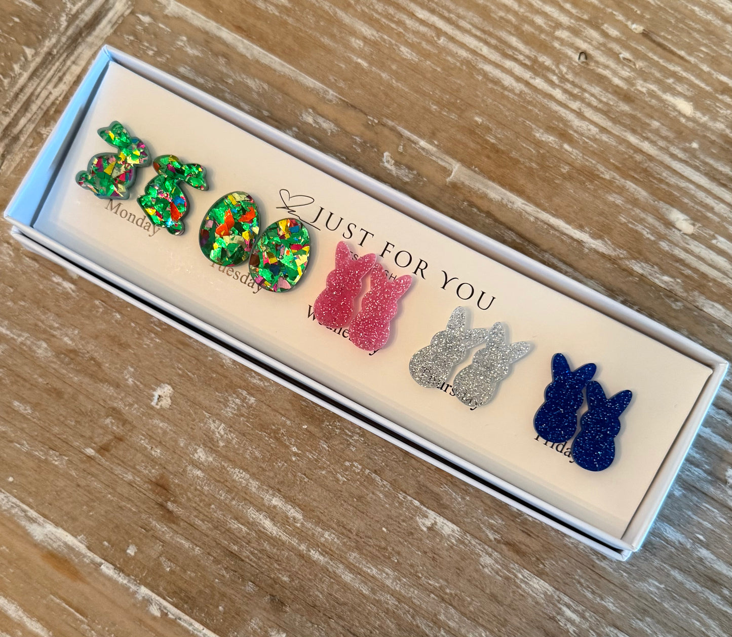 Glitter Easter Stud Set