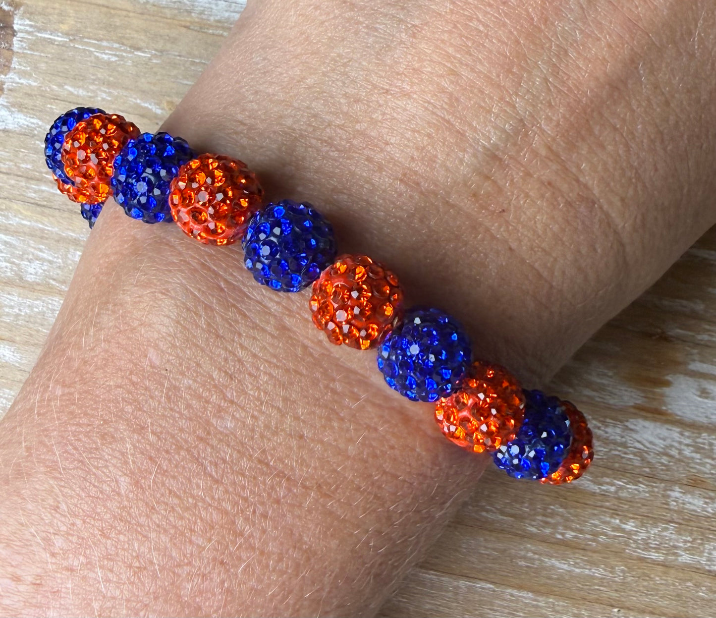 Astros Blue & Orange Bracelet
