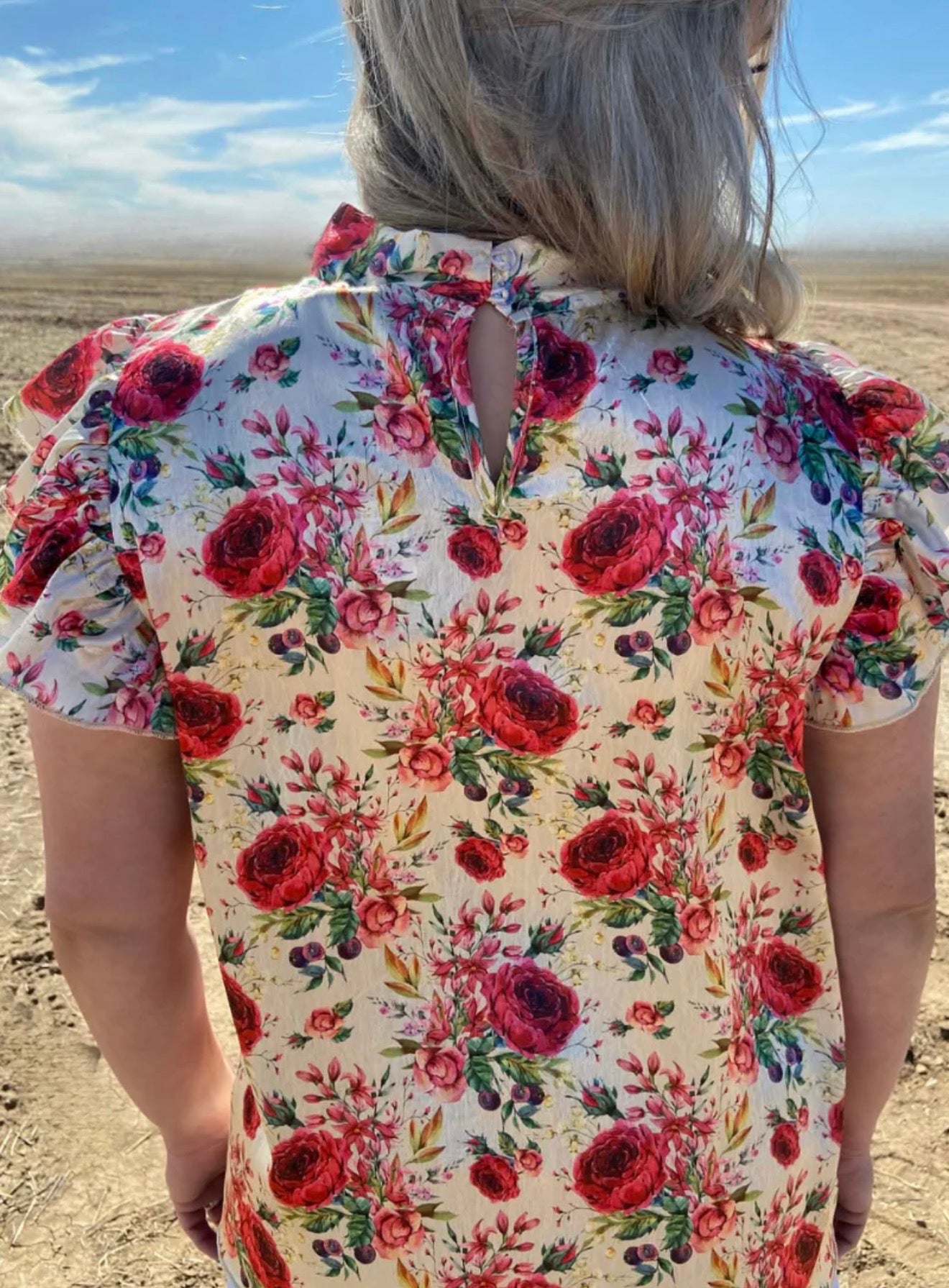 Porcelain Petals Top