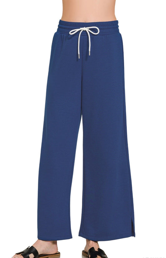 Navy Scuba Drawstring Pants
