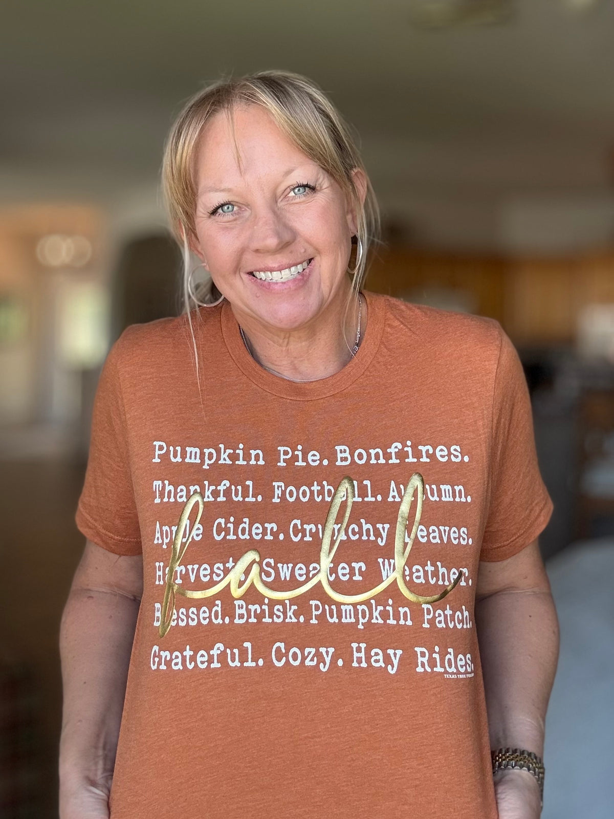 Words of Fall with Puff Tee
