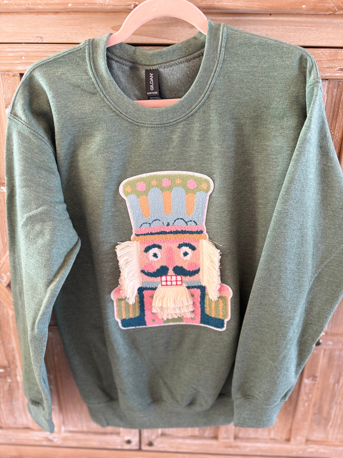 Yarn Nutcracker Patch Crew