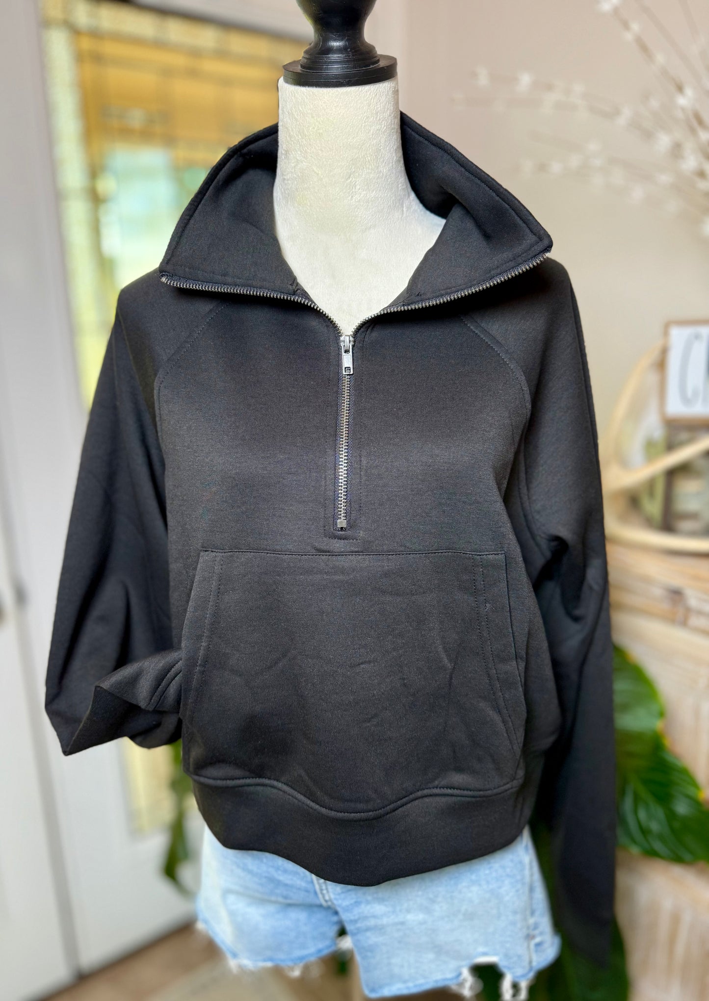 Scuba 1/2 Zip Pullover - Black
