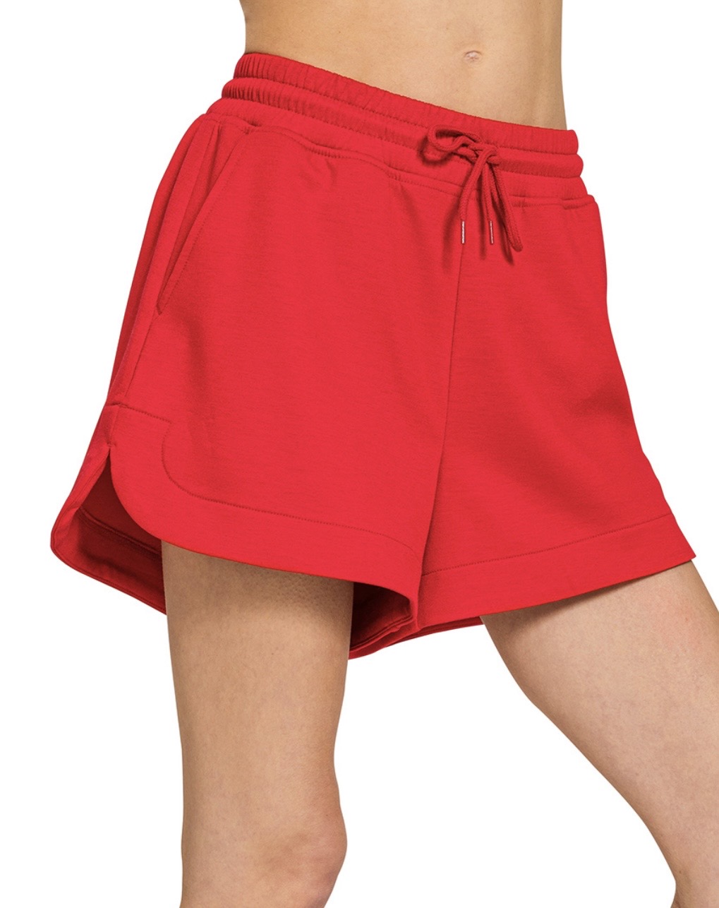 Ruby Red Scuba Shorts