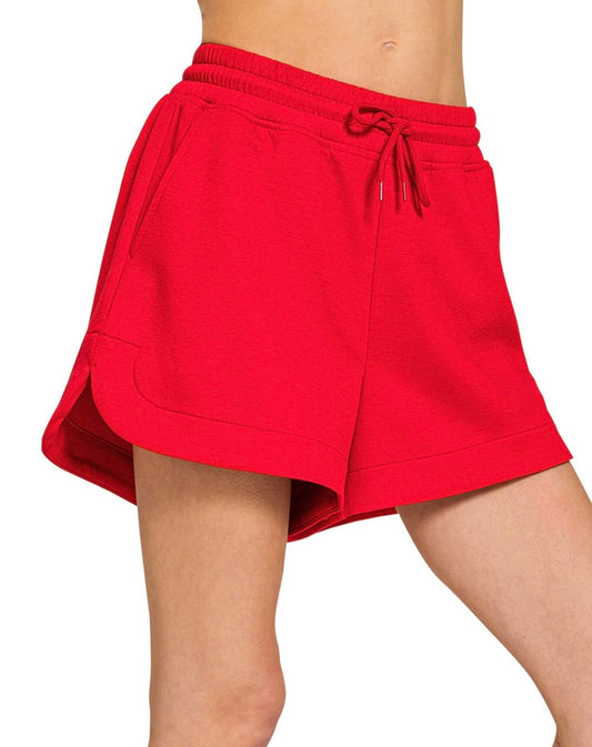 Ruby Red Scuba Shorts