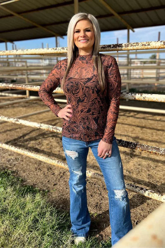 Country Roads Leather Top