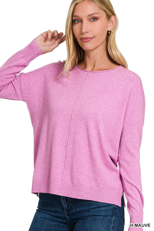 Mauve Round Neck Sweater