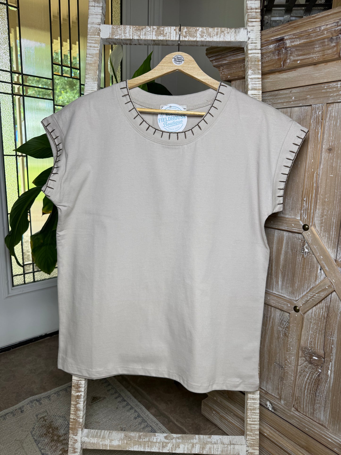 Stitch Detailed OversizedTee