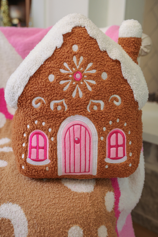 Gingerbread House Pillow Pre Order