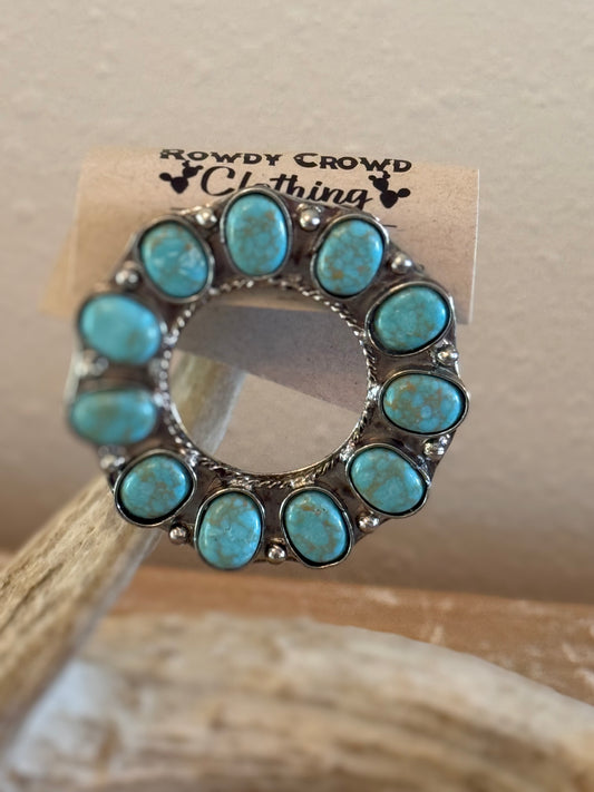 Turquoise Wild Rag Slide