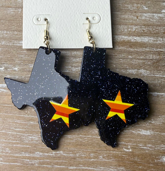 Texas Astros Earrings