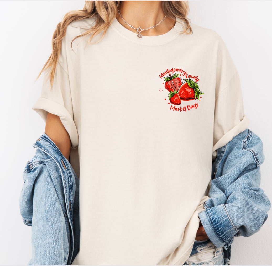 3/4 Strawberry Festival Short Sleeve Tee Shirt - PREORDER