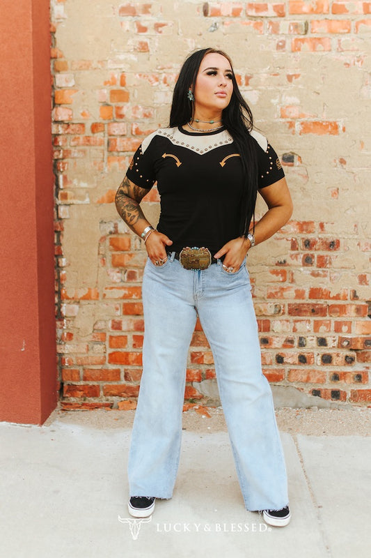Light Wash Wide Leg Jeans