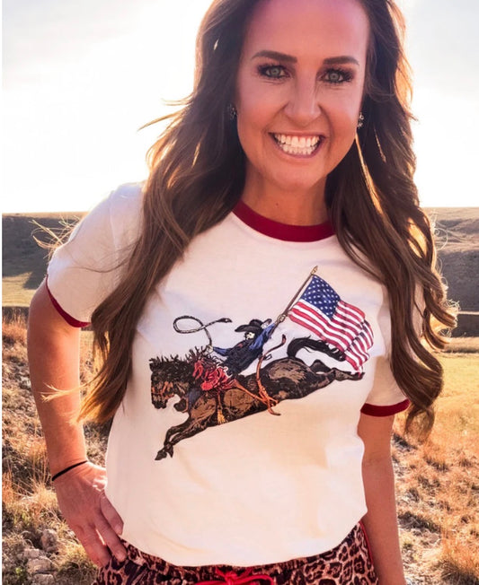Dust & Glory Ringer Tee