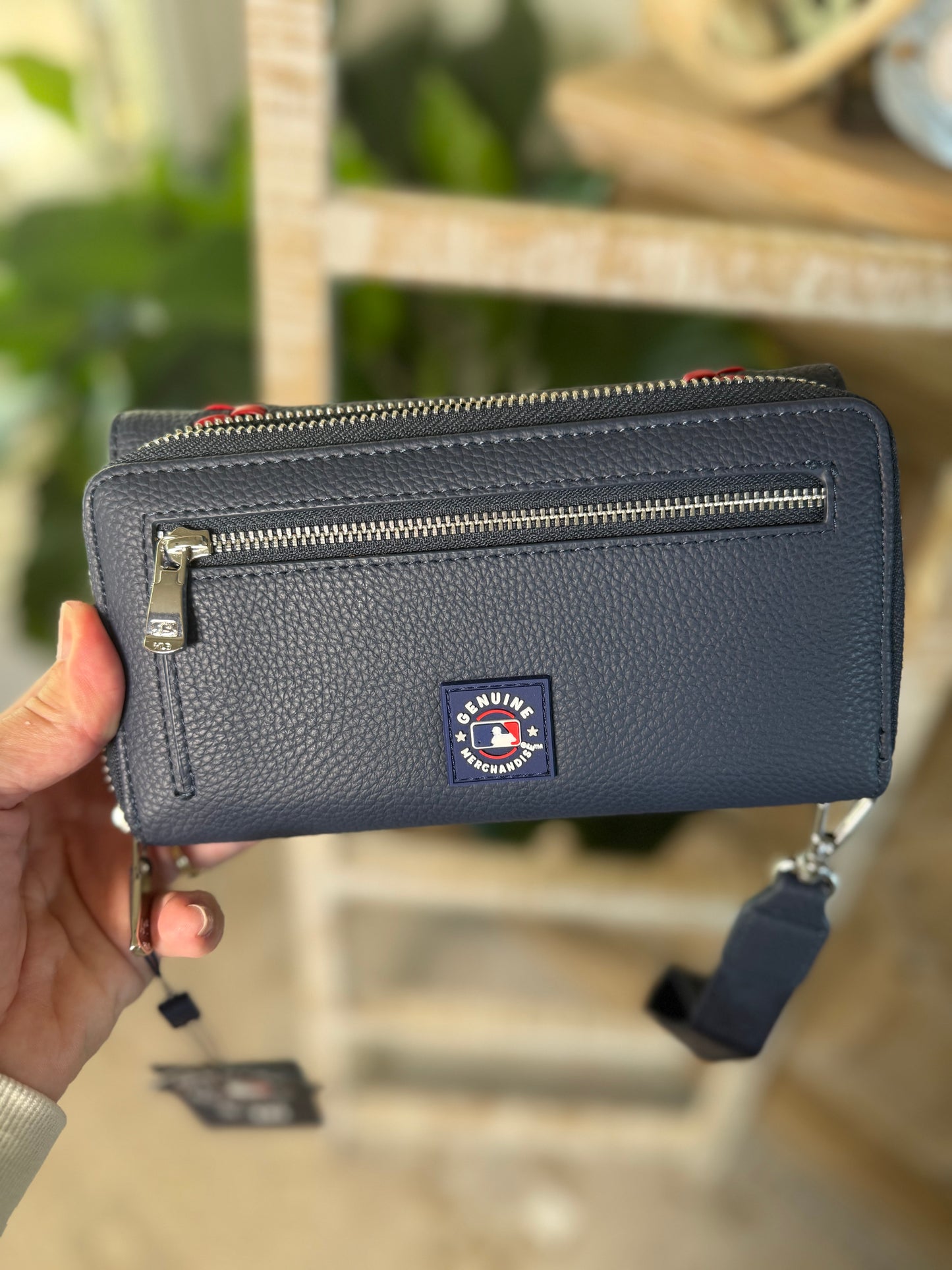 Astros Wallet Clutch in Navy