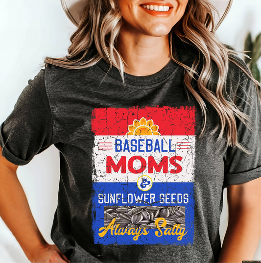 Always Salty Baseball Moms Tee