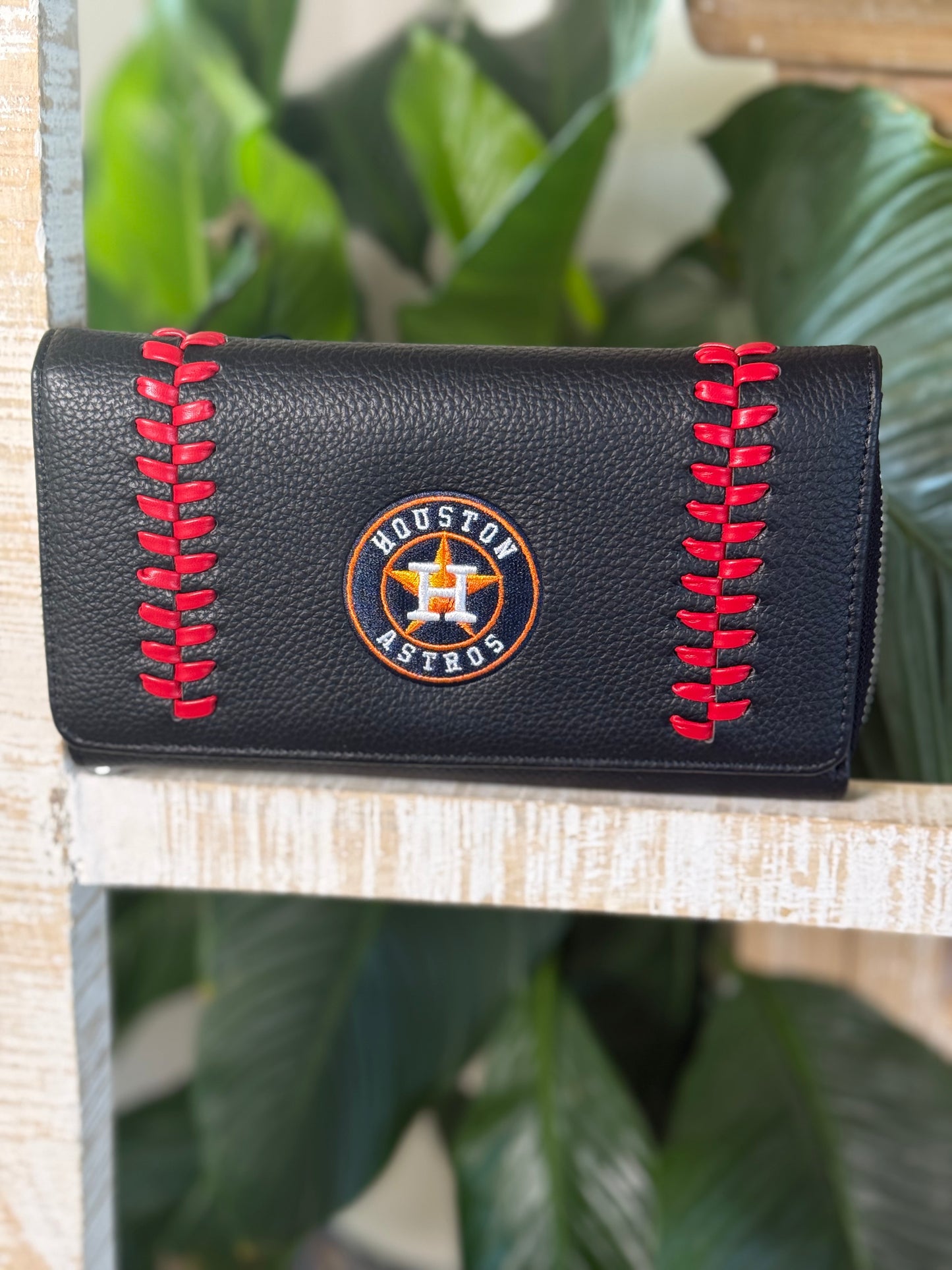 Astros Wallet Clutch in Black