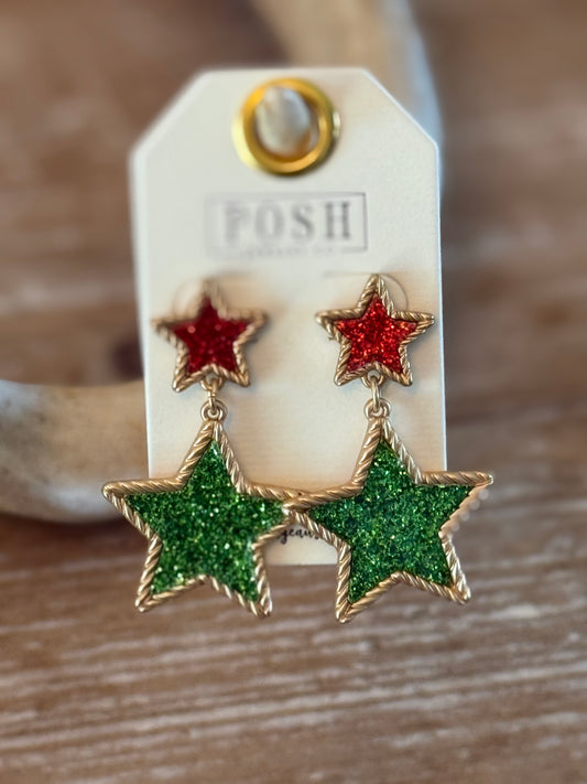 Christmas Star Earrings
