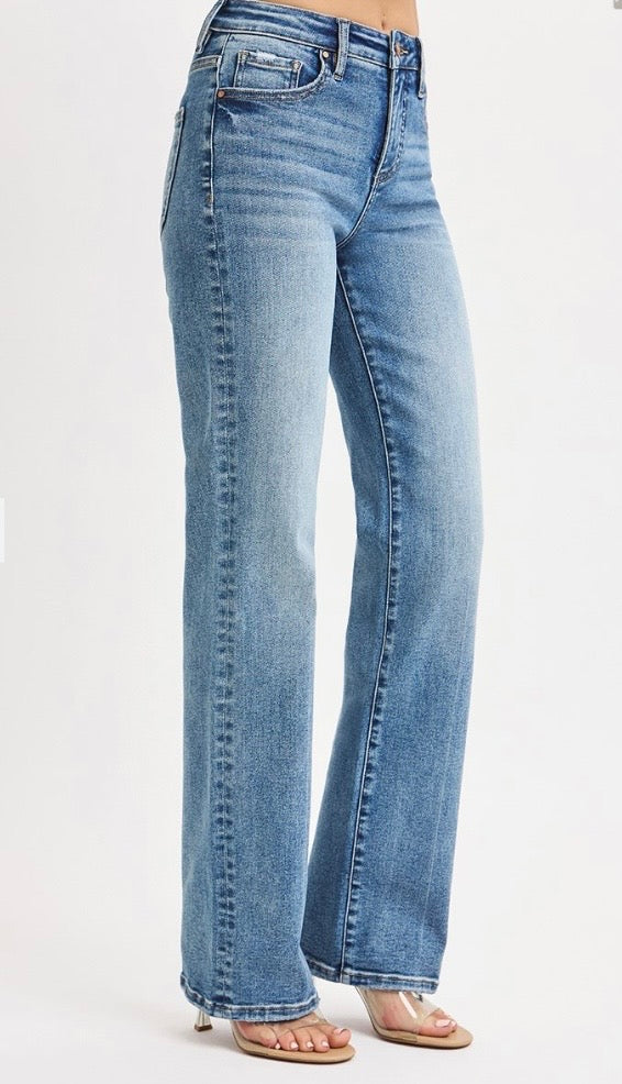 Risen Jean - Tummy Control High Rise Straight Jeans
