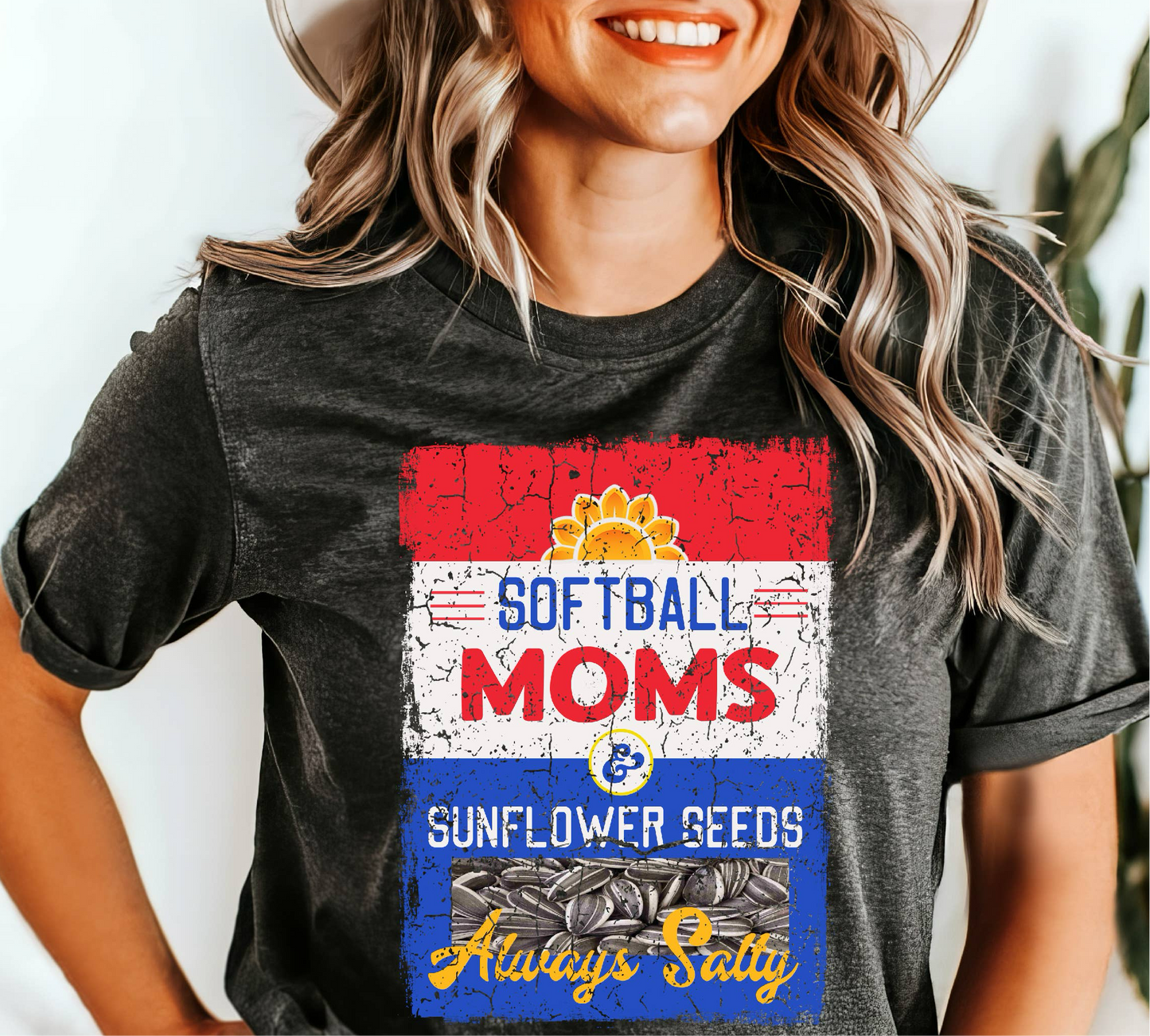 Always Salty Softball Moms  Tee