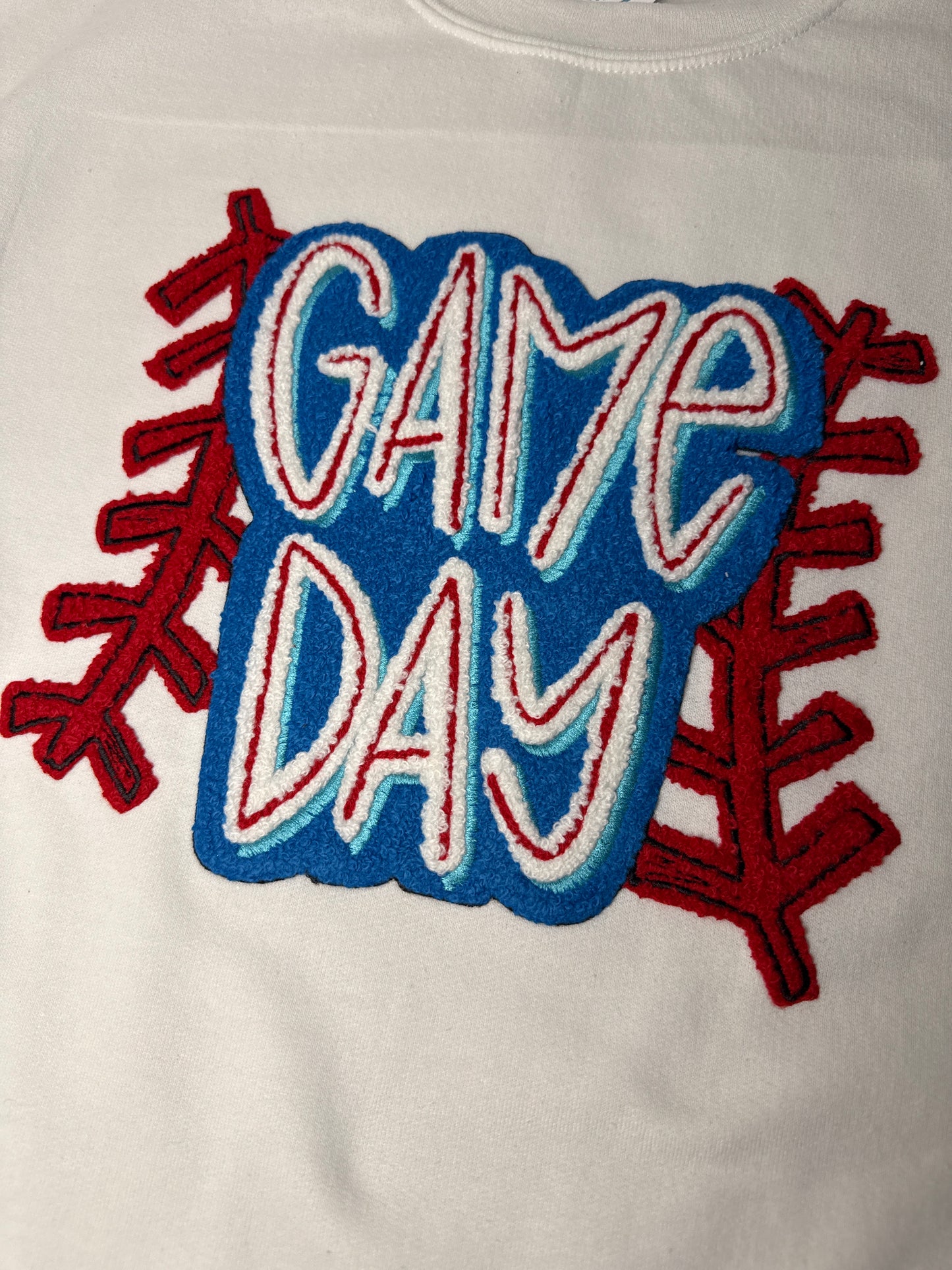 Game Day Baseball Stitch Sweatshirt