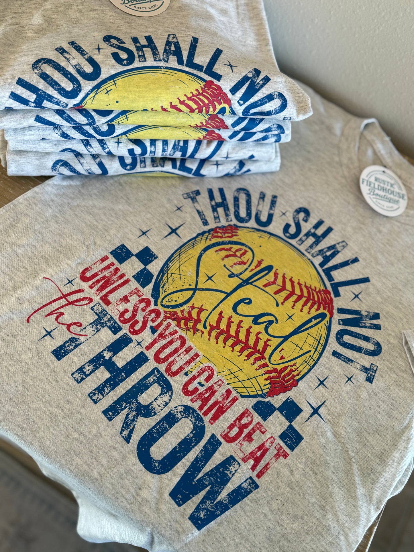 Thou Shall Not Softball Tee