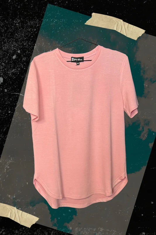 Cloud Basic Free Tee in Blush Pink