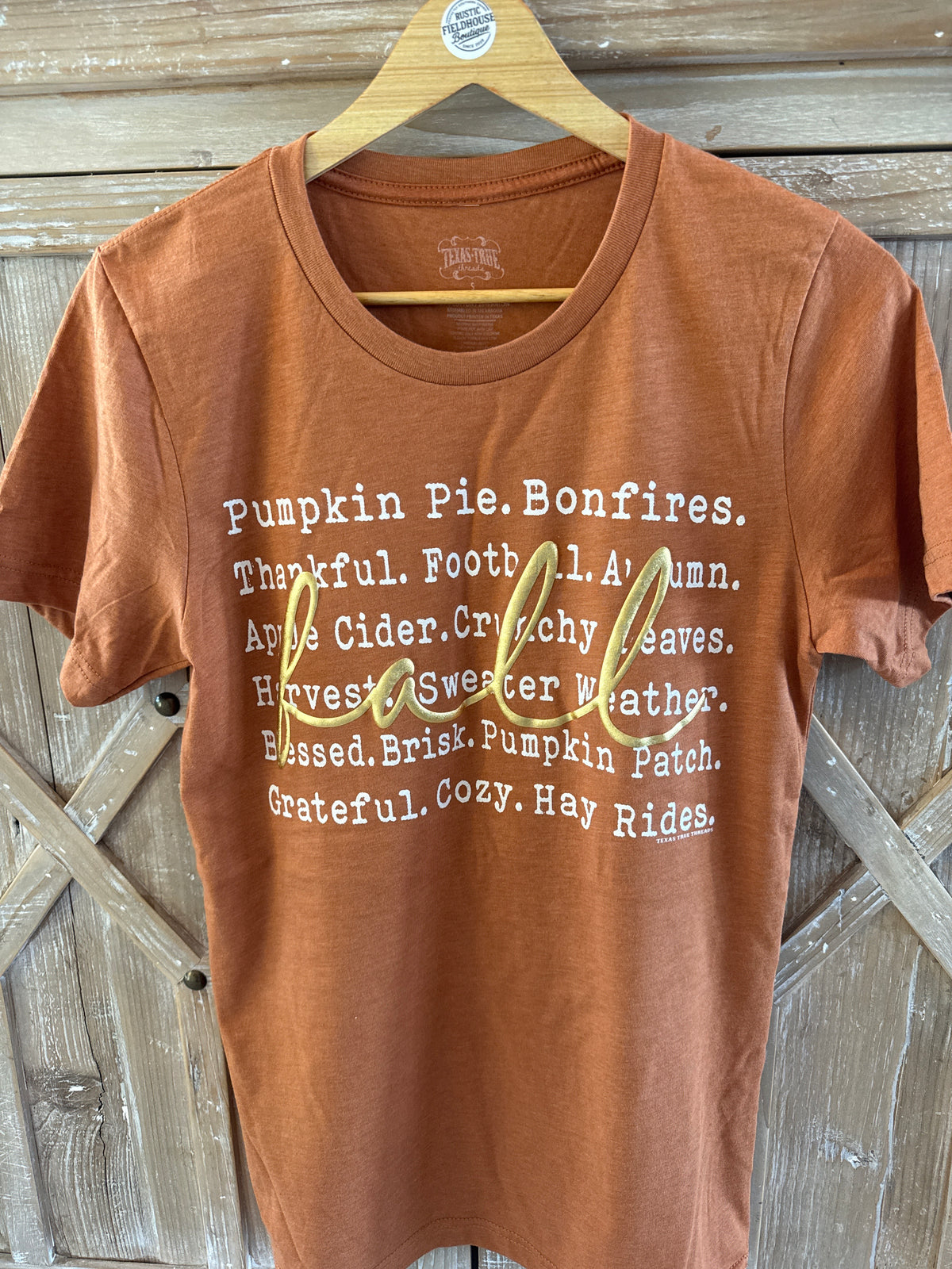 Words of Fall with Puff Tee
