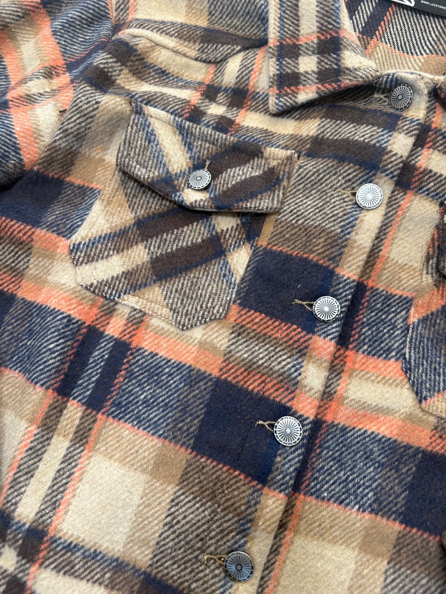 Brown Flannel Western Yoke Jacket