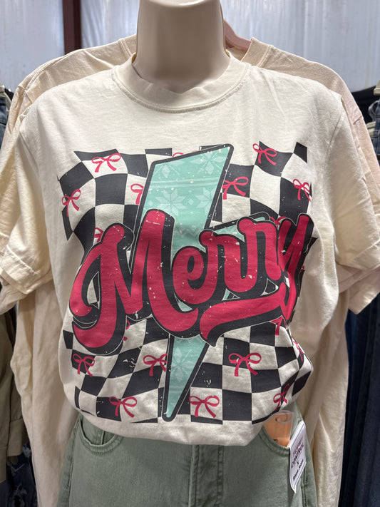 Merry & Bright Bolt Tee