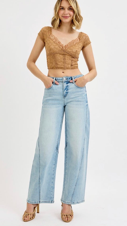 Risen Slouchy Barrel Jean