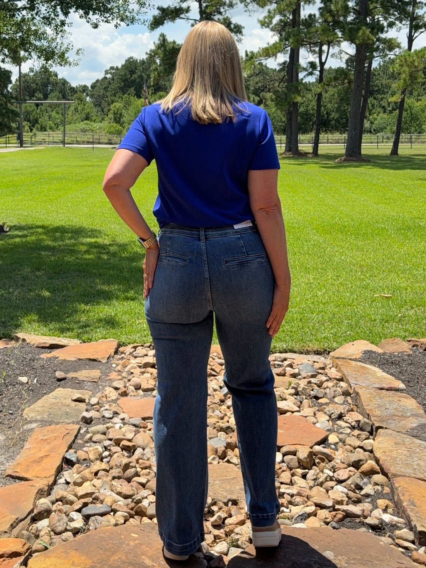 Risen High Rise Wide Jeans