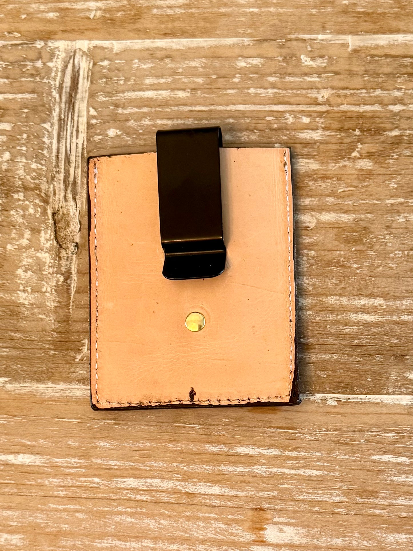 Leather Boot Wallet Brown