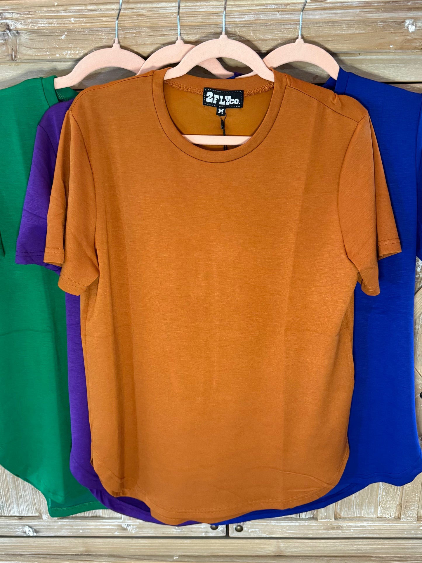 Cloud Basic Free Tee in Saddle