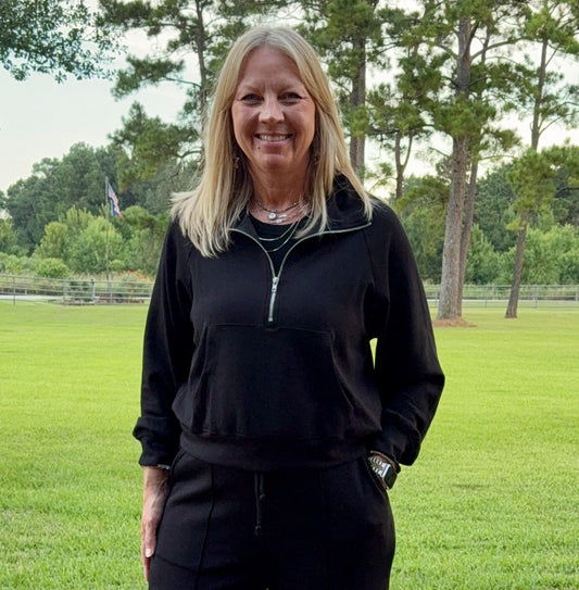Black Scuba Pullover