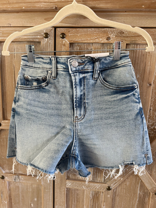 Distressed Light Denim Short
