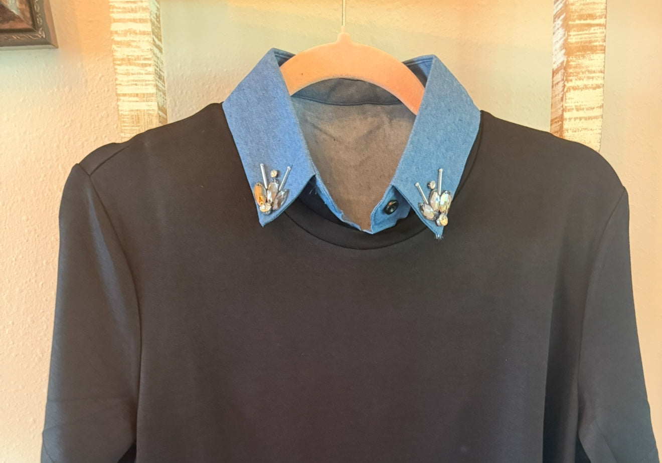 Corporate Collar Denim Jewels