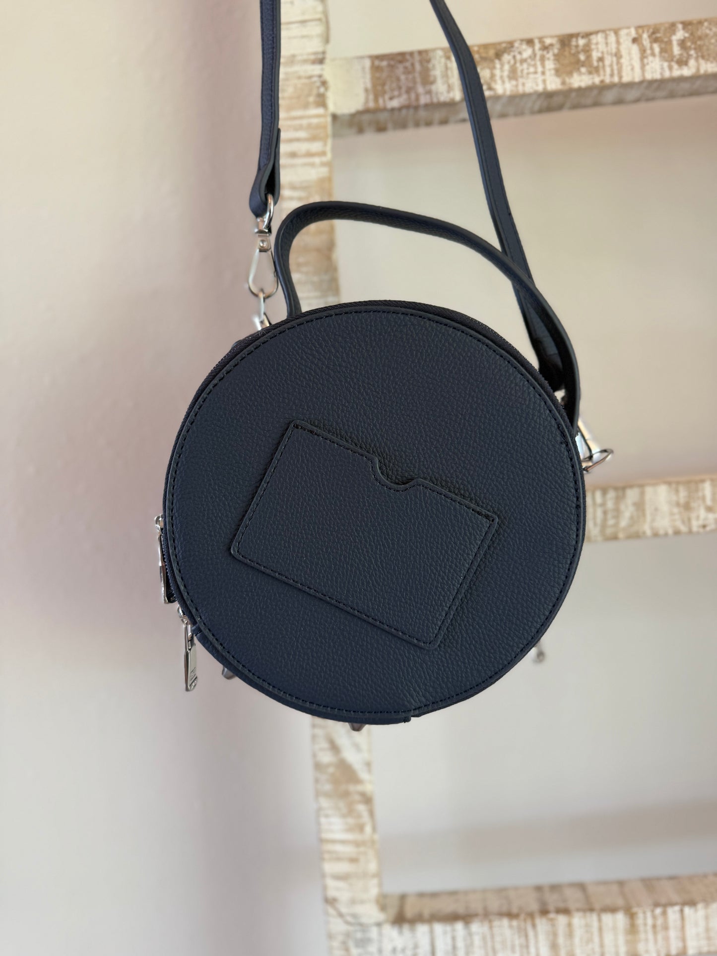 Astros Blue Round Crossbody