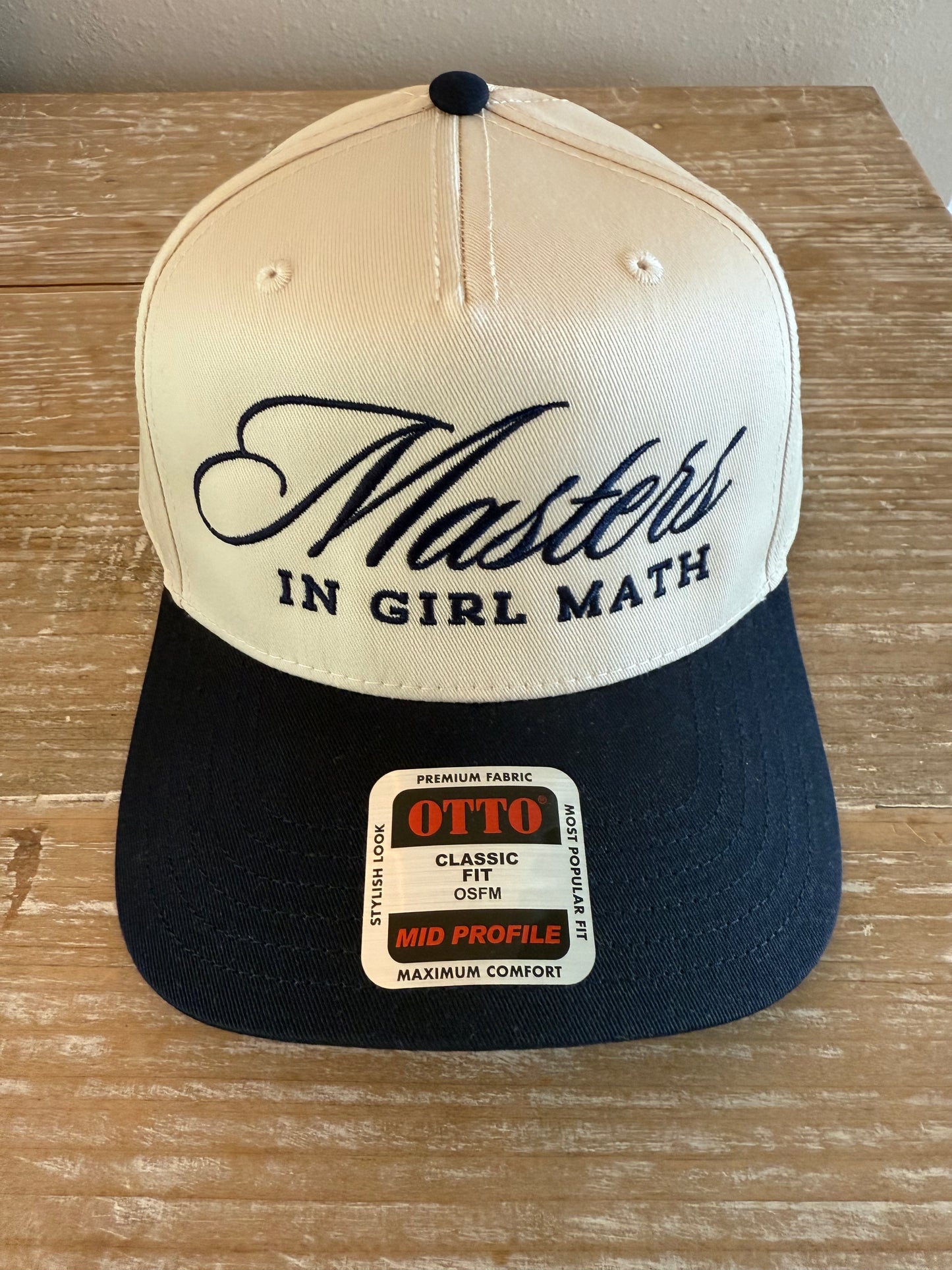 Master’s in Girl Math Hat