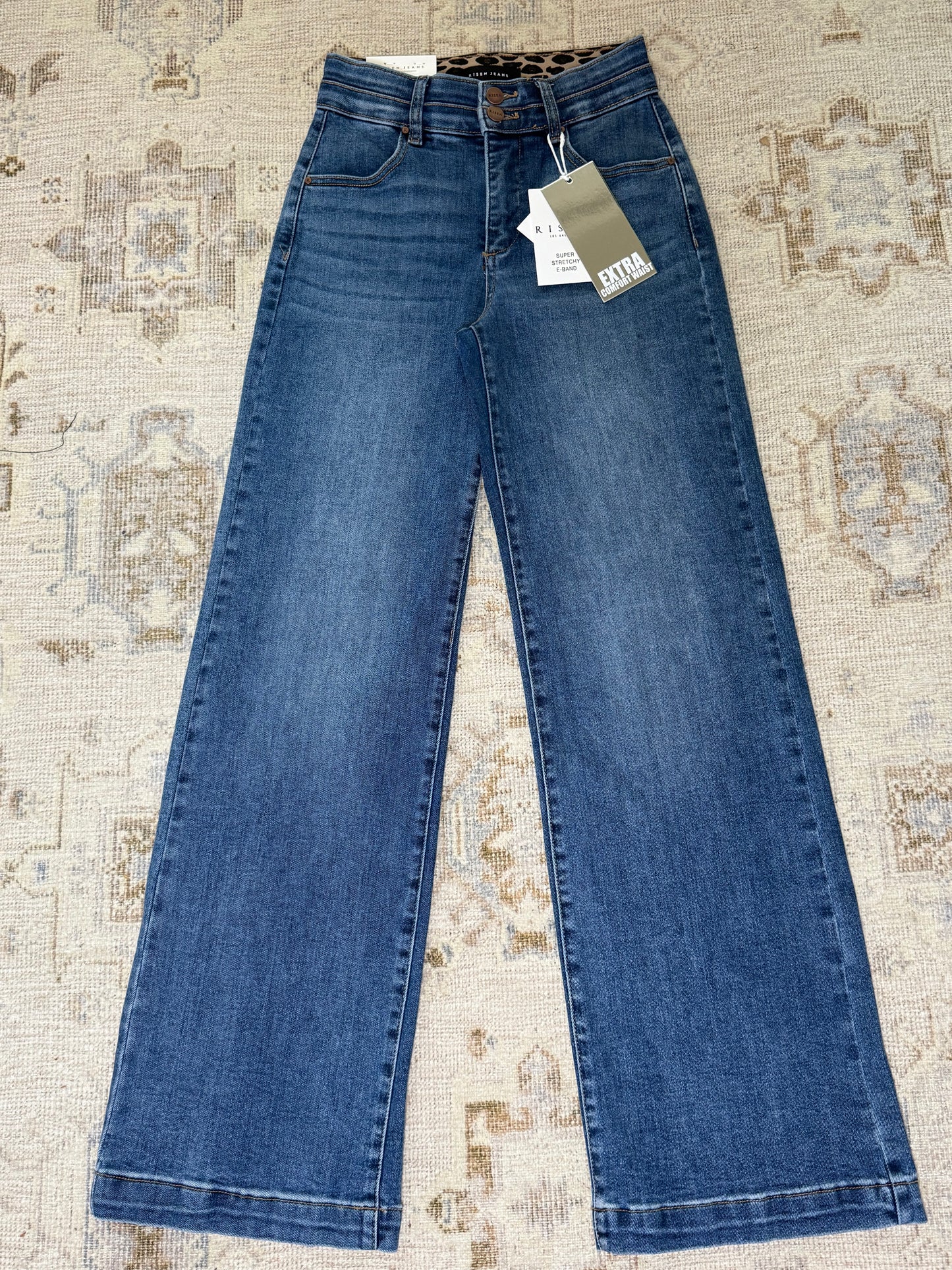 Risen High Rise Wide Jeans