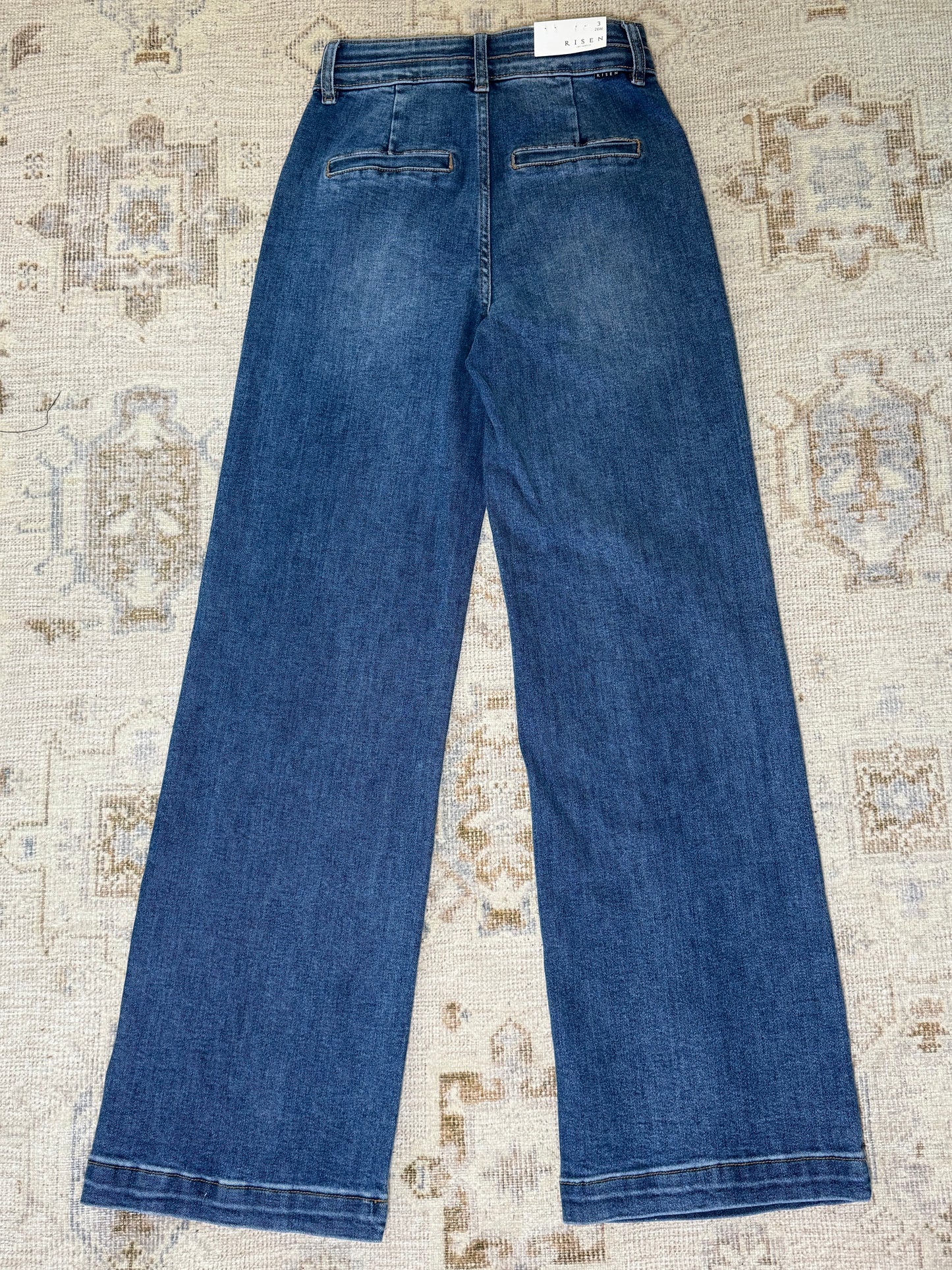 Risen High Rise Wide Jeans