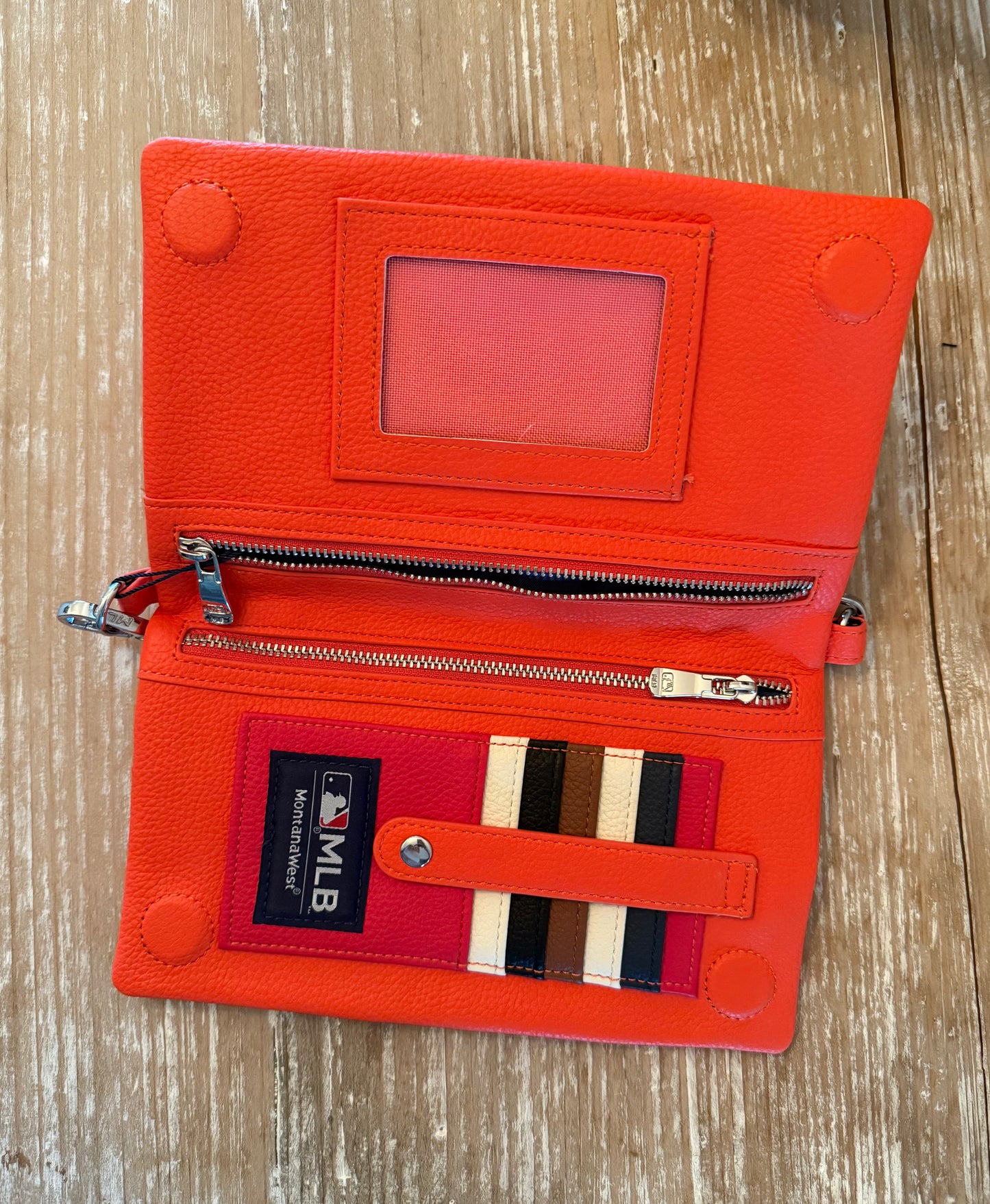 Montana West Houston Astros Mini Crossbody Purse in Orange